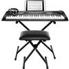 Alesis HARMONY 61 MKIII Pack Tastiera 61T+Stand X Panchetta Cuffia Pedale Leggio