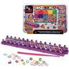 Lexibook, Set Gigante Studio Elastico per Tessitura Tutto-in-Uno, Blu Verde Rosso Giallo Arancione Rosa Viola Nero, CRLOOM7