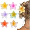 Frdelma Clip per capelli antiscivolo Fiore, 6 pezzi Clip per capelli fiore colorato