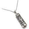 MYSTIC JEWELS by Dalia - Mezuzah con collana in argento sterling 925, Cristallo