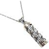 MYSTIC JEWELS by Dalia - Mezuzah con collana in argento sterling 925, Cristallo