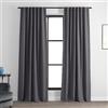 HPD Half Price Drapes Bellino - Tende oscuranti lunghe 274 cm, per camera da letto e soggiorno (1 pannello), 127 x 274 cm, colore: grigio armatura
