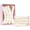 SILKIE Set di 4 elastici per capelli 100% pura seta di gelso, neri sottili con borsa da viaggio, elastici per capelli per tutti i giorni, supporto per coda di cavallo, senza danni ai capelli (Soft