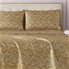 Juicy Couture - Set di lenzuola effetto raso per letto matrimoniale XL, angoli profondi, 1 lenzuolo con angoli, 1 lenzuolo di sopra e 1 federa, anti-pieghe e pelucchi, leopardato (Monica Leopard)