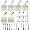 HUAZIZ 6 Pezzi LED Luce Risparmio Energetico, 5050 48 SMD Pannello Led Luce Della Cupola Auto Lettura Lampada Interna Auto DC 12V Con T10/BA9S/Festone Adattatori