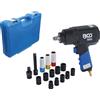 BGS Kit avvitatore pneumatico martello ad impulsi aria compressa 1/2" + set bussole