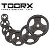 TOORX PROFESSIONAL LINE Toorx Set Risparmio 100 kg - Kit di dischi tri-grip con foro olimpico da 50 mm
