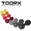 Toorx Kit Risparmio con Coppie di Manubri in Vinile da 0,5 a 6 kg
