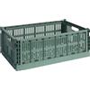 Hay - Cestino Colour Crate - Verde - Polipropilene riciclato - Designer Hay Studio