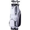 VEVOR Sacca da Golf con Divisorio Organizzatore a 14 Vie, Sacca da Golf in Nylon Premium 915 mm 13 Tasche Sacca da Golf con Resistente Manici, Copertura Antipolvere e Cinghie Staccabili, Bianco