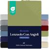 Dreamzie Lenzuola Letto Singolo Cotone 70x160 cm, Altezza Materasso fino a 12 cm - Lenzuolo Con Angoli Singolo - Anis - Certificato senza Prodotti Chimici (Oeko TEX)
