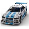 Nissan GT-R R3 Da Costruire 3383 Pezzi Paul Walker 1:8 Mattoncini Technic Fast F