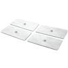 GLOBUS 4 Elettrodi rettangolari a clip 46x98 cod G0651