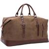 WTiger Borsone da viaggio in tela, 40-50 l, grande capacità, borsone da palestra, borsone multifunzionale, borsa da spalla, a mano e a tracolla, borsa per il fine settimana per uomini e donne, Caff, 54 cm x
