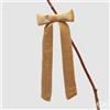 EDG Enzo De Gasperi Decoro Fiocco di Natale con Clip H 30 Cm L 13 Cm Velluto Oro