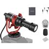 NEEWER VM10 Mini Microfono Vlog Plug e Play con Panno da Pulizia TRS 3.5mm OTG USB C Supporto Antiurto Antivento, Mic Compatibile con iPhone Samsung Android Phone PC Computer Mac Fotocamera per Video