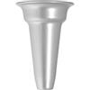 Home 3583826 Vaso Cimitero Per Loculo, Plastica, Argento, 17 cm
