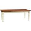 Biscottini Tavolo allungabile sala da pranzo 220x80x100 cm - Tavolo allungabile da esterno e interno Made in Italy - Tavolo da pranzo allungabile in massello di Tiglio