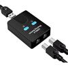 Panlouting Hub Condivisione Stampante USB 2.0 | Switch KVM di Connessione 2 Ingressi 1 Uscita | Per Tastiera, Mouse, Stampante, Lettore di Schede