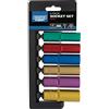Draper H6 M/6PT/C/E 1/5,1 cm centimetri. Dr. Metric Deep socket set colorato (10 pezzi), blu