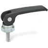Ganter Normelemente Ganter Norm elementi - Eccentrico e con vite, 1 pezzi, nero, GN 927 - 82-a M6 - 25 B