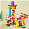 Garage in legno per bambini, set da gioco, autolavaggio, strumento di