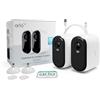 Arlo Essential HD XL Telecamera WiFi Esterno Senza Fili, Telecamera WiFi Interno, Batteria Da 24 Mesi*, Sirena Allarme Casa, Sensore Di Movimento, Prova Arlo Secure Inclusa, 2 Telecamere, Bianche