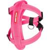 EzyDog Pettorina per cani, pettorina di sicurezza con adattatore per cintura di sicurezza, riflettente, imbottita, per cani di taglia piccola, media e grande (XL, rosa)