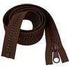 Giddy Square Marrone Cioccolato 41 cm Cerniera Grossa - Apertura Finale Denti in Plastica (#5 Peso) - Ideale per Artigianato, Borse e Cucire | Giddy Square