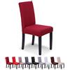 SaintderG® Coprisedie con schienale 6 pezzi, lavabile Estraibile, molto facile da pulire e resistente, coprisedile, moderna sala da pranzo, hotel, arredamento ristorante (Bordeaux, 6 pezzi)