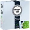 MISTER SIZE - Pure Feel Profilattici Lubrificanti (Extra Sottili, Extra Lubrificati) / Taglia Individuale 47 mm a un Pacco da 36 - Preservativi Sottili 100% Lattice Naturale