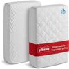 Pikolin Home - Proteggi/coprimaterasso trapuntato impermeabile, traspirante, anallergico ed extra morbido con mantovana elastica