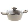 SAMBONET Silver Force Casseruola Alta 2 Manici Antiaderente 24cm Alluminio