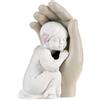 BONGELLI PREZIOSI Scultura Bambina Battesimo Nocciola 10,5cm Marmorino