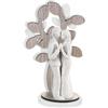 BONGELLI PREZIOSI Scultura Figura Innamorati Albero della Vita 24cm Marmorino