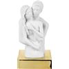 BONGELLI PREZIOSI Scultura Statua Busto Coppia 15cm Oro Marmorino