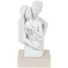 BONGELLI PREZIOSI Scultura Statua Busto Coppia 15cm Nocciola Marmorino