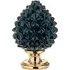 BONGELLI PREZIOSI Pigna Siciliana Decorazione 12,5cm Nero Oro Marmorino