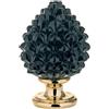 BONGELLI PREZIOSI Pigna Siciliana Decorazione 17cm Nero Oro Marmorino