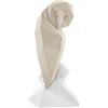 BONGELLI PREZIOSI Figura Statua Moderna Gufo Stilizzato 29cm Nocciola Marmorino