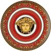 VERSACE Medusa Rosso Piatto Piano 17cm Porcellana