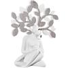 BONGELLI PREZIOSI Scultura Figura Innamorati Albero della Vita 32x24cm Marmorino