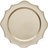 BRANDANI Sottopiatto Smerlato Set 4 Pezzi Champagne 33cm Tavola di Natale