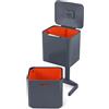 JOSEPH JOSEPH Totem Max Pattumiera Raccolta Differenziata 60L Grigio 82x39cm