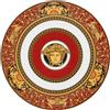 VERSACE Medusa Rosso Piatto Segnaposto Centrotavola 33cm Porcellana