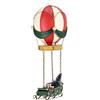 BIZZOTTO Mongolfiera Noelle con Slitta Decorazione Natalizia 37x13cm Resina