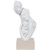 BONGELLI PREZIOSI Figura Statua Moderna Famiglia Nascita 27cm Bianco Base Nocciola Marmorino