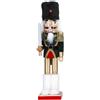 TIMSTOR Soldatino Schiaccianoci di Natale con Spada 38cm in Legno