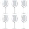 ROSENTHAL DiVino Calice Vino Rosso Borgogna Set 6 Pezzi 630ml Cristallo