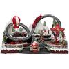 TIMSTOR Paesaggio Natalizio Montagne Russe con Movimento Musica e LED 55,5x30,5cm